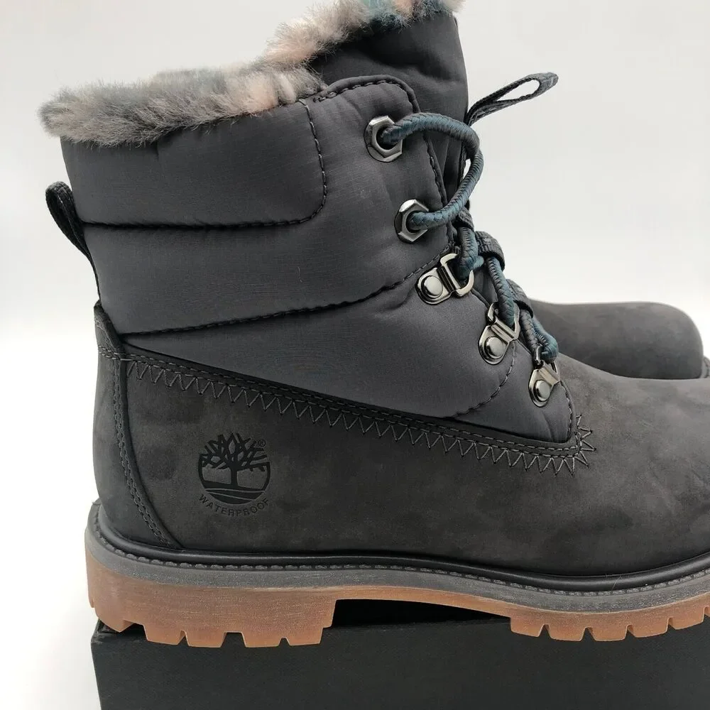 Women's Gray Winter Boots - Picture 11 of 16